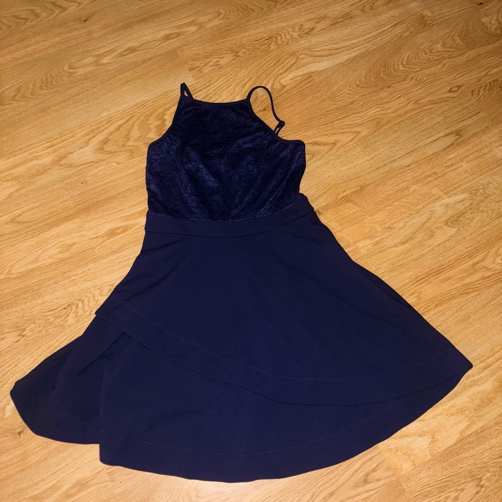 Elegant Navy Blue Dress